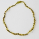 Light green amber teething necklace